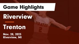 Riverview  vs Trenton Game Highlights - Nov. 28, 2023