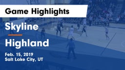 Skyline  vs Highland  Game Highlights - Feb. 15, 2019