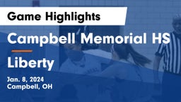 Campbell Memorial HS vs Liberty  Game Highlights - Jan. 8, 2024