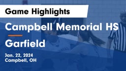 Campbell Memorial HS vs Garfield  Game Highlights - Jan. 22, 2024