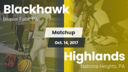 Matchup: Blackhawk High vs. Highlands  2017