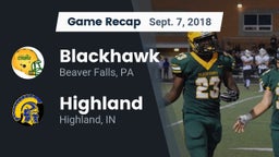 Recap: Blackhawk  vs. Highland  2018