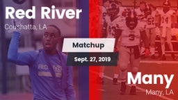 Matchup: Red River vs. Many  2019