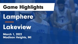 Lamphere  vs Lakeview  Game Highlights - March 1, 2022