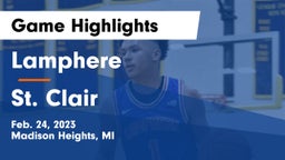 Lamphere  vs St. Clair  Game Highlights - Feb. 24, 2023