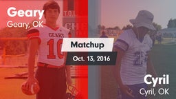 Matchup: Geary vs. Cyril  2016