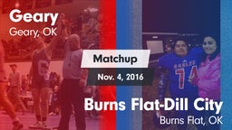 Matchup: Geary vs. Burns Flat-Dill City  2016