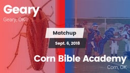 Matchup: Geary vs. Corn Bible Academy  2018