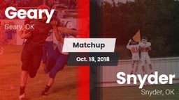 Matchup: Geary vs. Snyder  2018