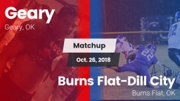 Matchup: Geary vs. Burns Flat-Dill City  2018