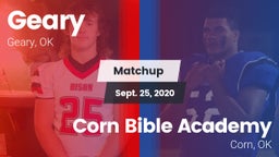 Matchup: Geary vs. Corn Bible Academy  2020
