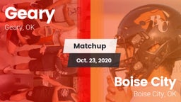 Matchup: Geary vs. Boise City  2020