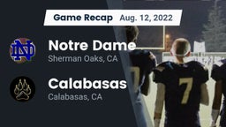 Recap: Notre Dame  vs. Calabasas  2022