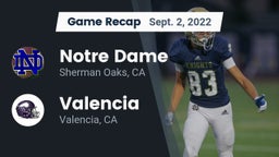 Recap: Notre Dame  vs. Valencia  2022