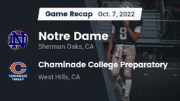 Recap: Notre Dame  vs. Chaminade College Preparatory 2022