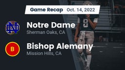 Recap: Notre Dame  vs. Bishop Alemany  2022