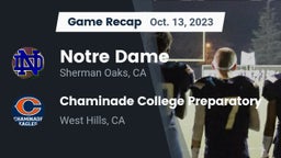 Recap: Notre Dame  vs. Chaminade College Preparatory 2023