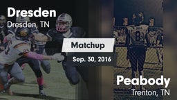 Matchup: Dresden vs. Peabody  2016