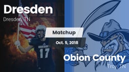 Matchup: Dresden vs. Obion County  2018