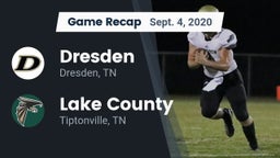 Recap: Dresden  vs. Lake County  2020