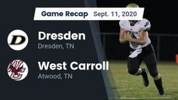 Recap: Dresden  vs. West Carroll  2020