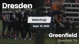 Matchup: Dresden vs. Greenfield  2020