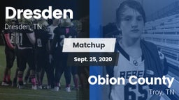 Matchup: Dresden vs. Obion County  2020
