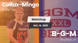 Matchup: Colfax-Mingo vs. B-G-M  2016