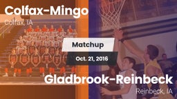 Matchup: Colfax-Mingo vs. Gladbrook-Reinbeck  2016