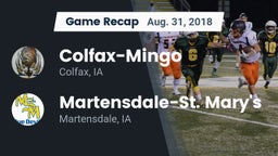 Recap: Colfax-Mingo  vs. Martensdale-St. Mary's  2018