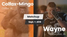 Matchup: Colfax-Mingo vs. Wayne  2018