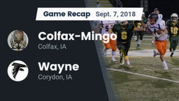 Recap: Colfax-Mingo  vs. Wayne  2018