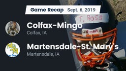 Recap: Colfax-Mingo  vs. Martensdale-St. Mary's  2019