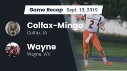 Recap: Colfax-Mingo  vs. Wayne  2019