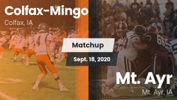 Matchup: Colfax-Mingo vs. Mt. Ayr  2020