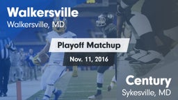 Matchup: Walkersville vs. Century  2016