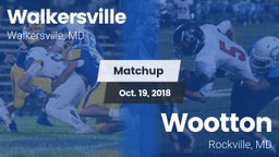 Matchup: Walkersville vs. Wootton  2018