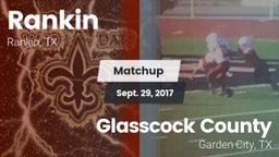 Matchup: Rankin vs. Glasscock County  2017
