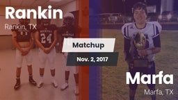 Matchup: Rankin vs. Marfa  2017