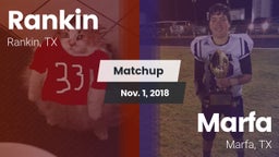 Matchup: Rankin vs. Marfa  2018