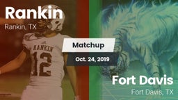 Matchup: Rankin vs. Fort Davis  2019