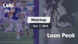 Matchup: Lehi vs. Loan Peak  2016
