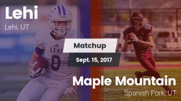 Matchup: Lehi vs. Maple Mountain  2017