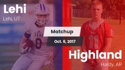 Matchup: Lehi vs. Highland  2017