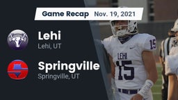 Recap: Lehi  vs. Springville  2021