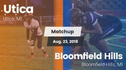 Matchup: Utica vs. Bloomfield Hills  2018