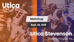 Matchup: Utica vs. Utica Stevenson  2018