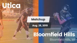 Matchup: Utica vs. Bloomfield Hills  2019