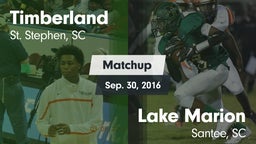 Matchup: Timberland vs. Lake Marion  2016