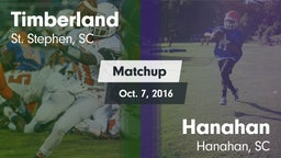 Matchup: Timberland vs. Hanahan  2016